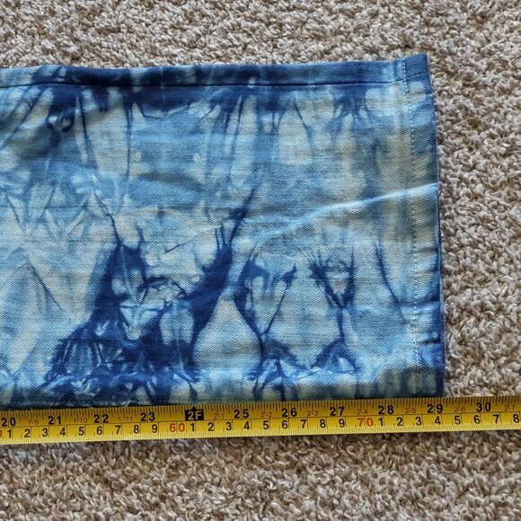 Naked & Famous Jeans Womens 31x29 Tie Dye Classic Straight Wide High Rise - Picture 13 of 15